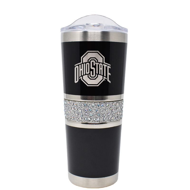 20oz Glittered Ohio State Tumbler 