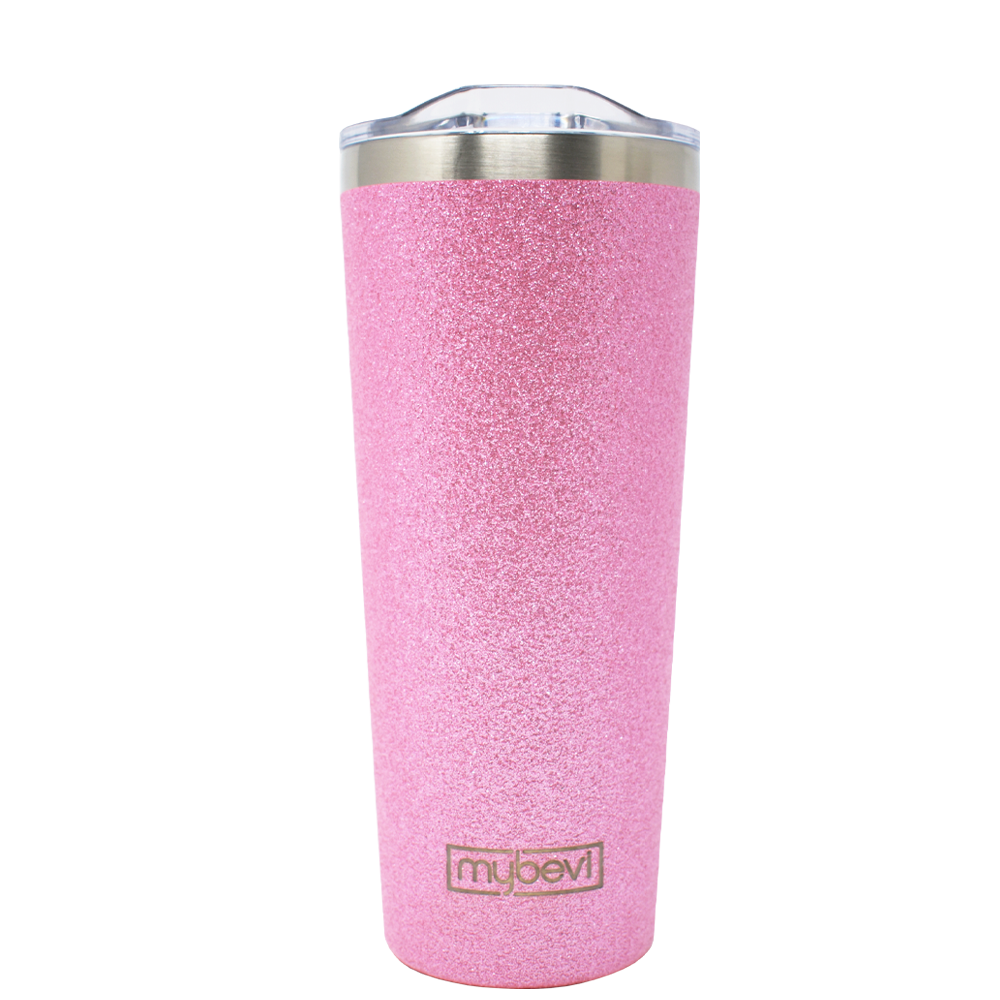 Pink & Gold Glitter Tumbler, 30 oz Skinny Tumbler with Straw, Personal –  The Blessed Honey Co.