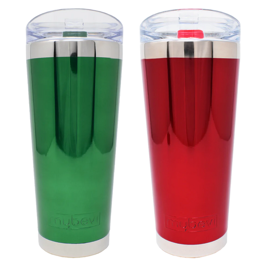Classic Chrome Mirror Tumbler - 26 oz - Holiday Bundle
