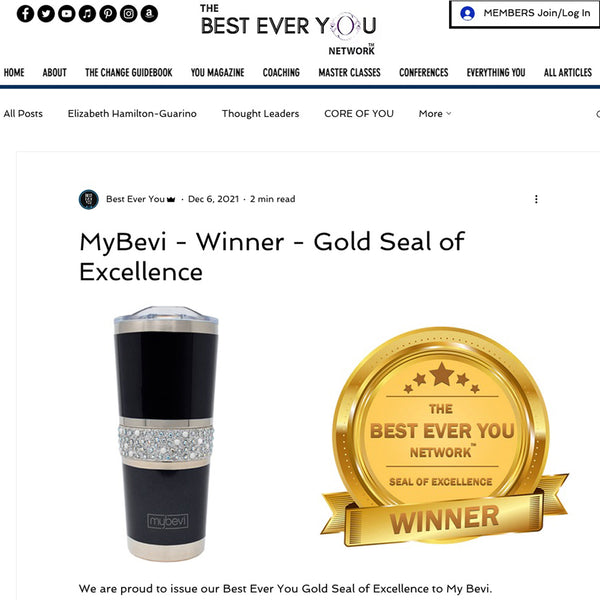 MyBevi: Best Ever You Gold Seal of Excellence
