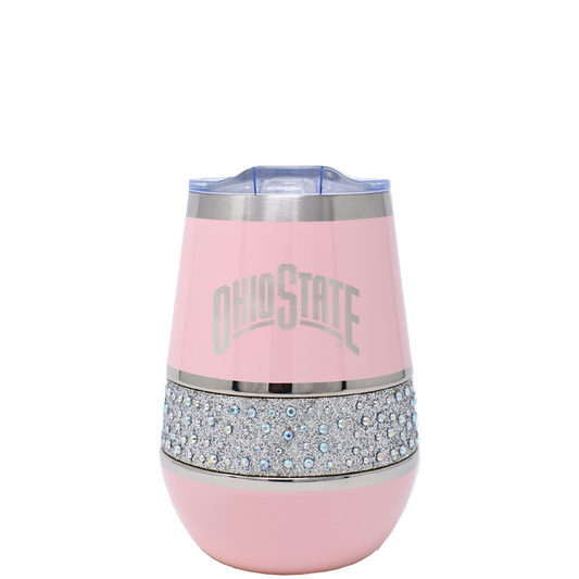 Hollywood Rocks Tumbler - 12 oz. - Ohio State - Wordmark Logo