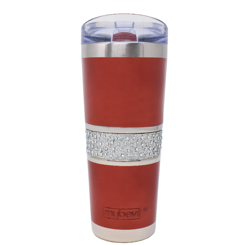 20 oz Hollywood Tumbler with Carry Ring Lid | Premium Insulated Bling Rhinestones Tumbler