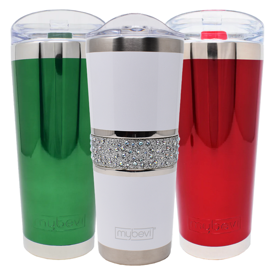 Classic Chrome Mirror Tumbler - 26 oz & Hollywood Tumbler - 20 oz. - Holiday Bundle