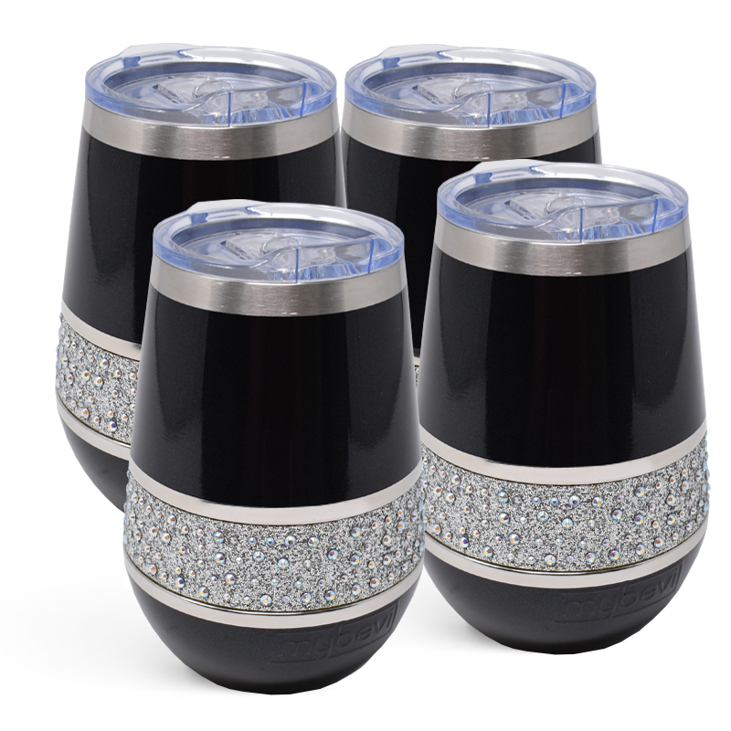 Hollywood Rocks Tumbler - 12 oz. - 4 Pack Bundle