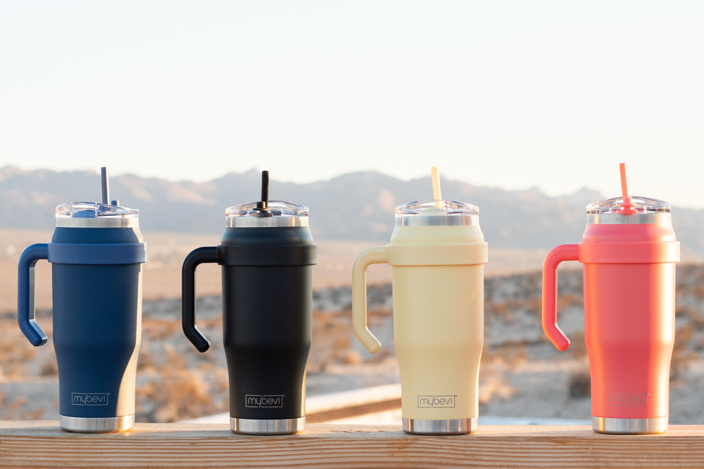 Clear Classic Insulated Drink Tumblers & Water Bottle, Insulated Mugs with  Handle & Lid