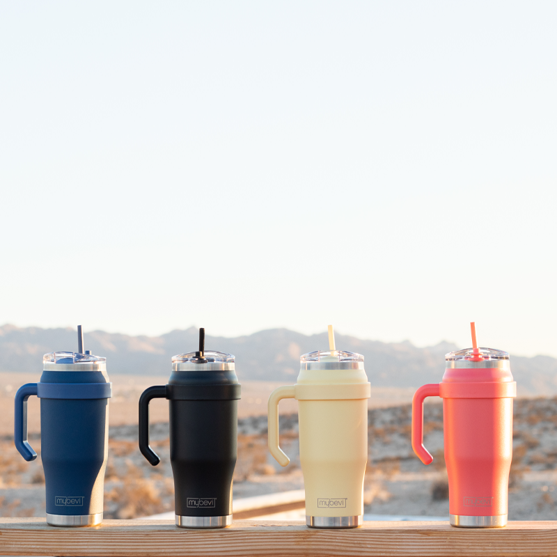 Tumbler with Straw and Handle, Customizable - 32 oz Outlander