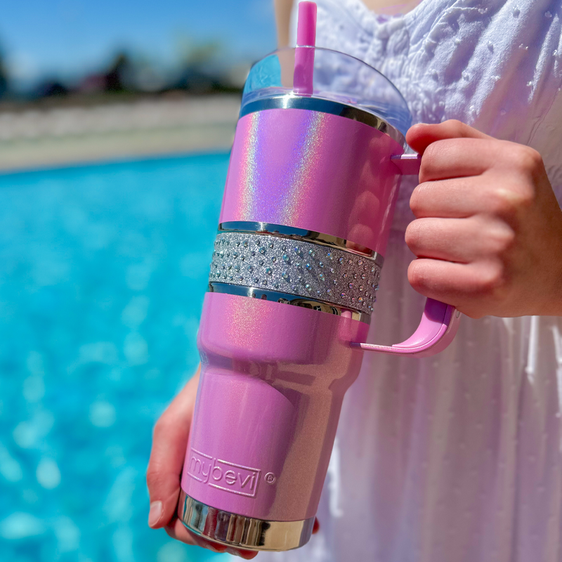 32 oz Hollywood Hydration Mug | Tumbler with Straw and Handle