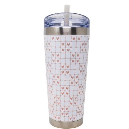 Limited Edition 26oz Classic Tumbler - Heart Knit