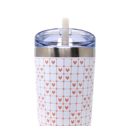 Limited Edition 26oz Classic Tumbler - Heart Knit