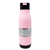 MyBevi Hollywood Sport Hydration Bottle 20 oz | Rhinestones Bling Water Bottle - Customizable