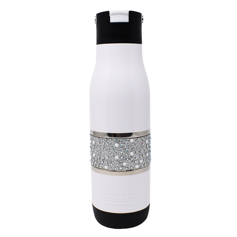 MyBevi Hollywood Sport Hydration Bottle 20 oz | Rhinestones Bling Water Bottle