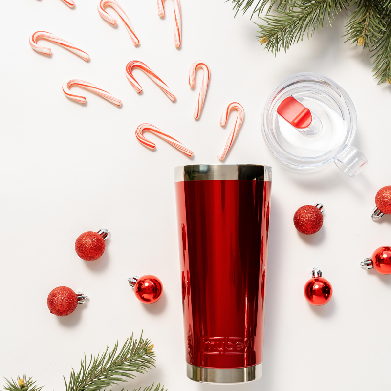 Classic Chrome Mirror Tumbler - 26 oz - Holiday Bundle