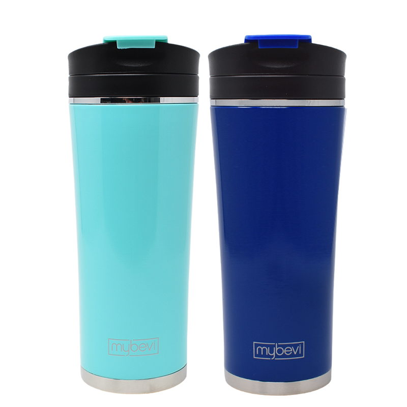 Commuter Tumbler - 16 oz. - Turquoise/Blue 2 Pack Bundle