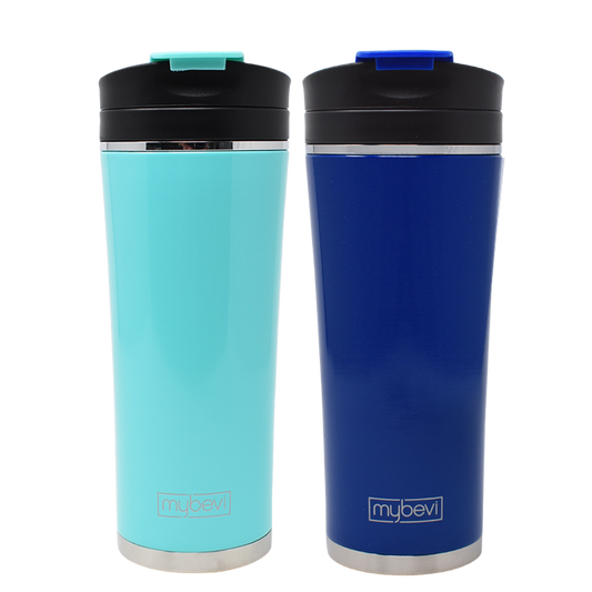 Commuter Tumbler - 16 oz. - Turquoise/Blue 2 Pack Bundle