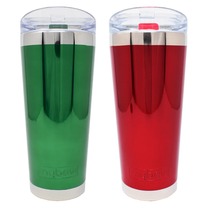 Classic Chrome Mirror Tumbler - 26 oz - Holiday Bundle